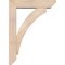 Ekena Millwork Thorton Slat Smooth Bracket w/ Offset Brace, Douglas Fir, 5 1/2"W x 22"D x 30"H BKT0604X22X30THR06SDF - alternate 2